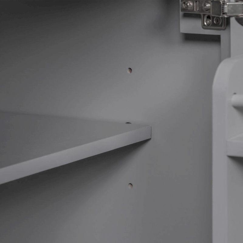 Badezimmerschrank mit integriertem Waschbecken und Kippschublade