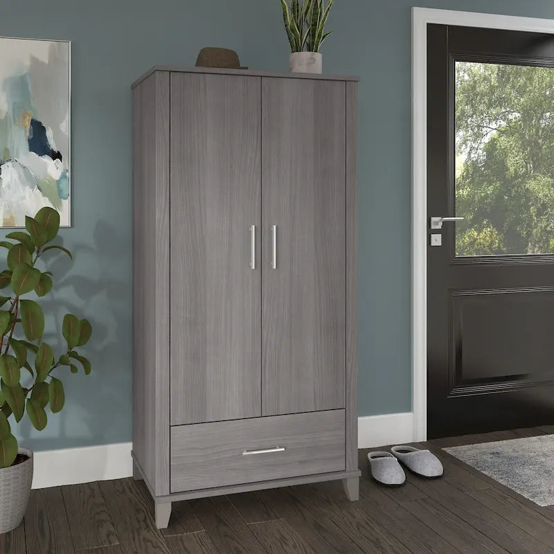 Somerset Hoher Eingangsschrank mit Türen und Schublade von Bush Furniture