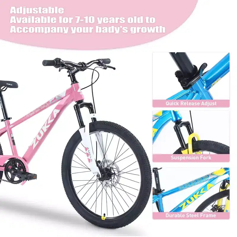 Fahrräder, 20-Zoll-Kinder-Renn-Hybridfahrrad für 7- bis 10-jährige Kleinkinder, Stahl-Pendlerfahrrad, Singlespeed-Kinder-Strand-, Straßen- und Stadtrad für Jungen und Mädchen