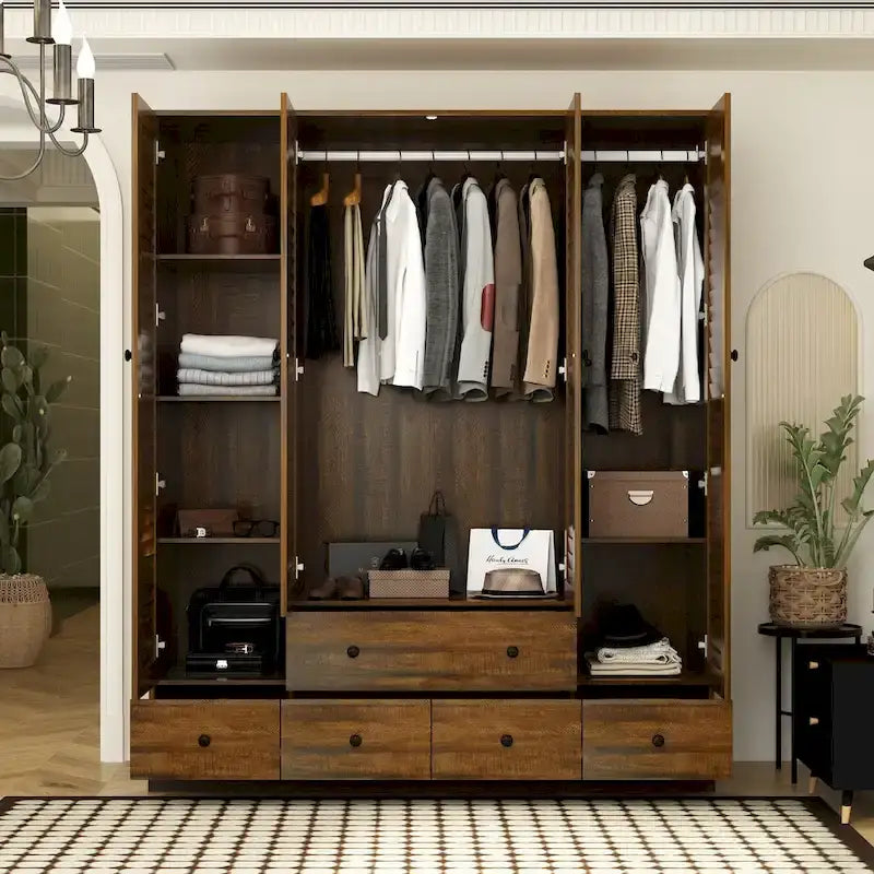 Schlafzimmer Kleiderschrank Garderobe Kleiderschrank Kleiderstange Schublade