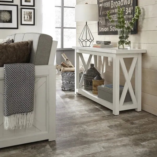 Homestyles Seaside Lodge Konsolentisch in Off-White