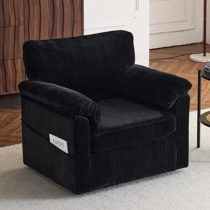 33-Zoll-Drehsessel aus Cord