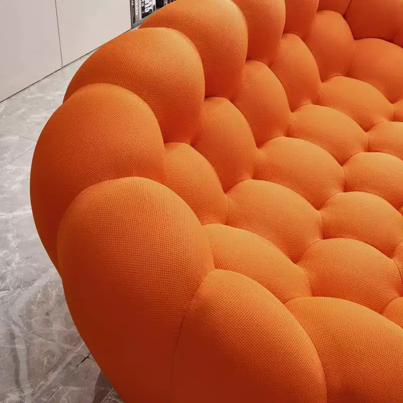 Modernes 2-Sitzer Bubble Sofa, gepolstert, 3D-Textil-Netzstoff für das Wohnzimmer