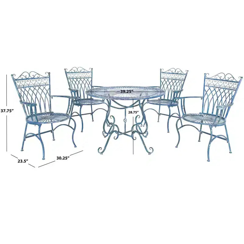 Thessaly 5-teiliges Terrassen-Set - Indoor/Outdoor - PAT5003 - Safavieh