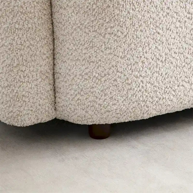 Modernes, bequemes 3-Sitzer-Sofa mit Samtbezug und Füßen
