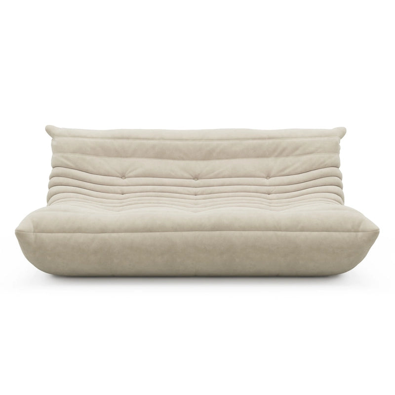 3-Sitzer Wildleder-Stoff Bodensofa Lazy Sofa für das Wohnzimmer