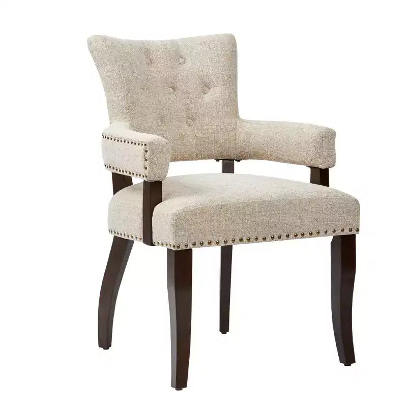 2er-Set Brooklyn Esszimmer-Armstühle Creme