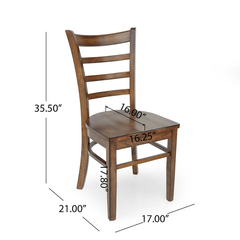Prestage Esstühle aus Kautschukholz (6er-Set) von Christopher Knight Home