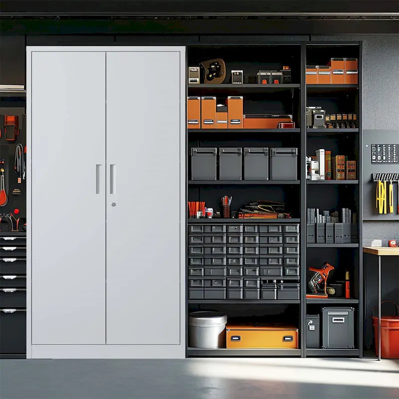 Metall-Garagenschrank