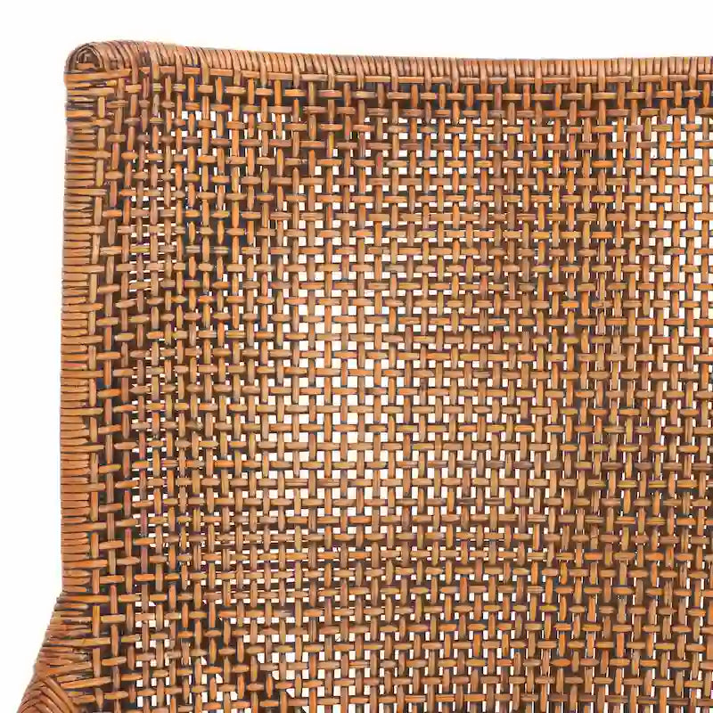 Küstendesign Rattan-Stuhl mit Kissen, 22 B x 24 L x 37 H, 22 B x 24 T x 37 H
