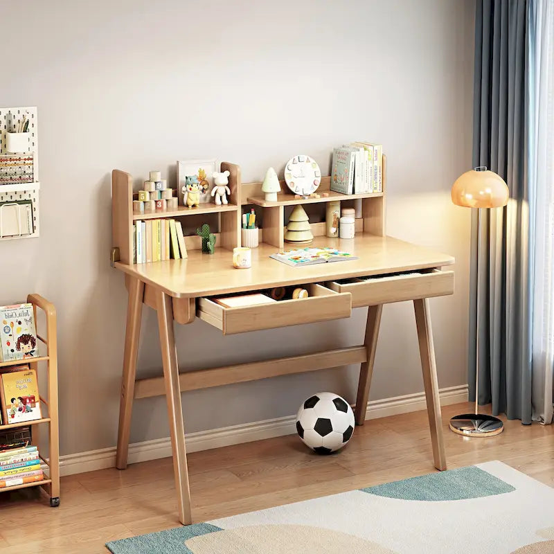 Kinderschreibtisch Kindertisch Holztisch Computertisch mit Bücherregal - N/A