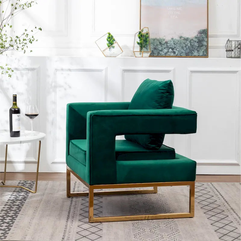 Roundhill Furniture Lenola zeitgenössischer gepolsterter Akzentsessel