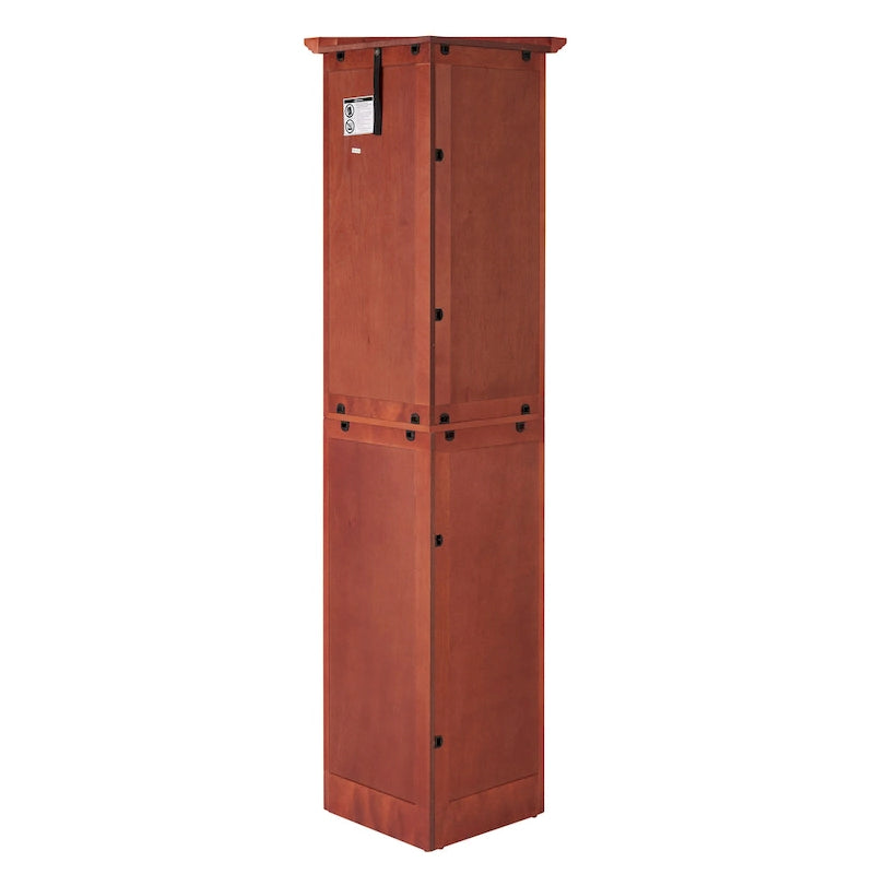 4-stufiger 72-Zoll-Eck-Küchenvorratsschrank im Landhausstil mit 8 Türen, hohem Aufbewahrungsschrank und verstellbaren Einlegeböden
