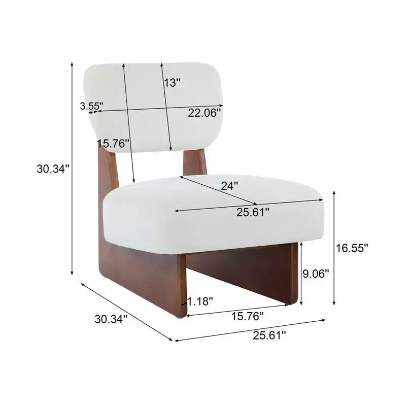 Set aus 2 modernen beigen Loungesesseln mit Polyesterbezug, stabilem Holzgestell, für verschiedene Räume