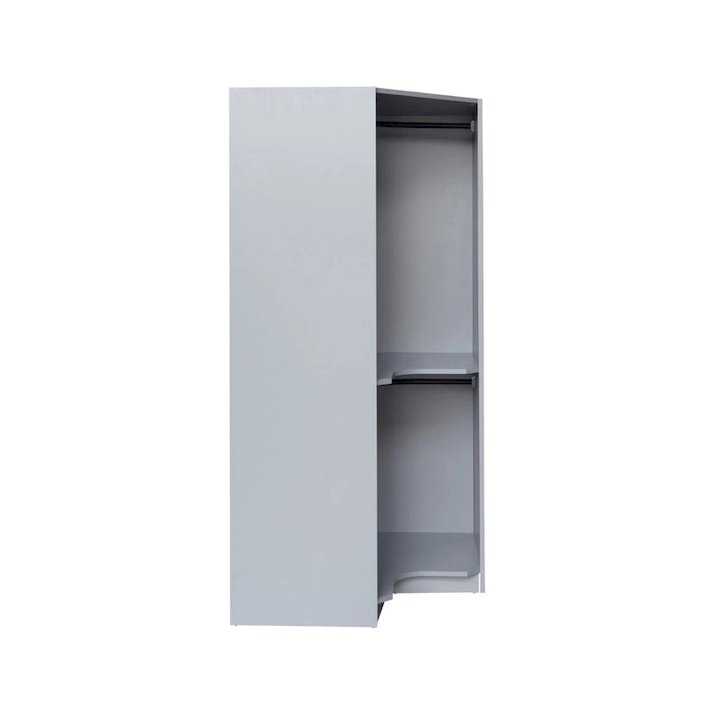 Polygon Eckkleiderschrank mit 2 Türen