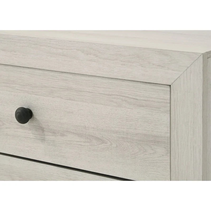 Annis 6-teiliges weißes Schlafzimmer-Set mit Plattformbetten
