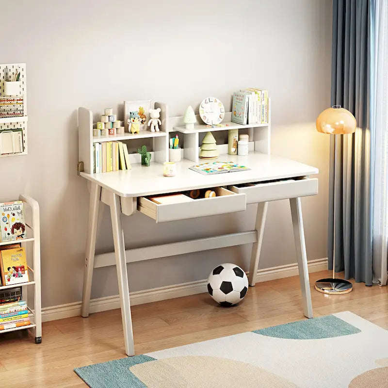 Kinderschreibtisch Kindertisch Holztisch Computertisch mit Bücherregal - N/A