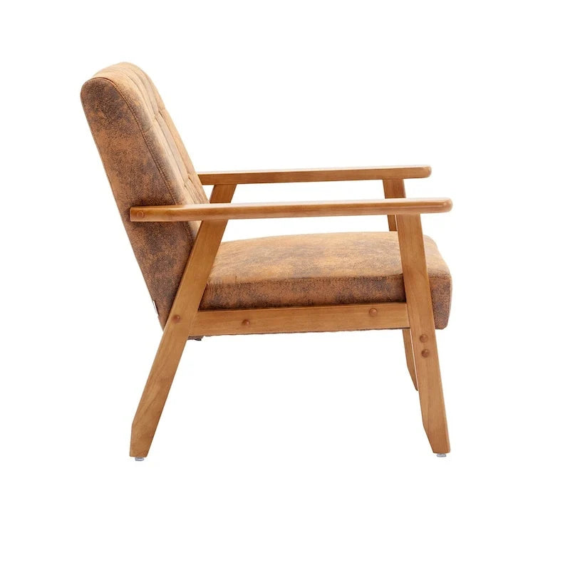 2er-Set Akzentstühle mit Beistelltisch, Armlehnstuhl für Wohnzimmer, Schlafzimmer, Büro - 78,0 cm H * 64,5 cm B * 71,0 cm T