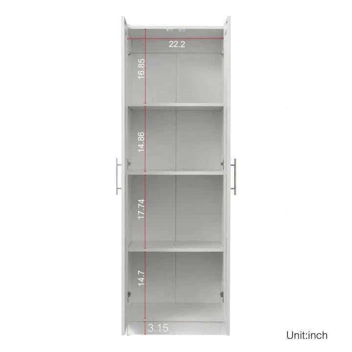 Hohe Kleiderschränke/Schränke mit 3 Einlegeböden