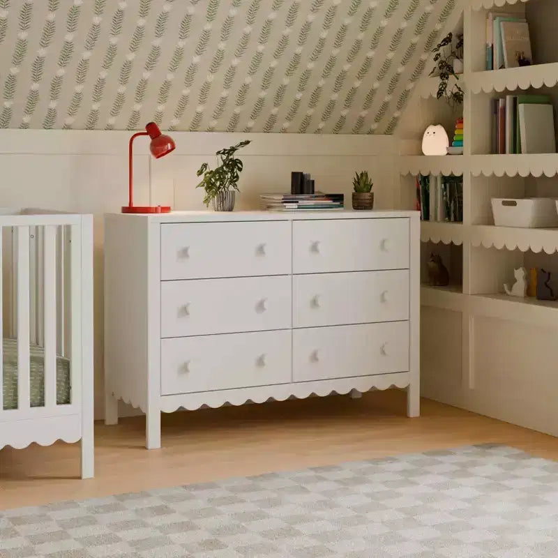 Scallop Kommode mit 6 Schubladen