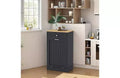 COZOWNY Müll- und Recyclingschrank aus Holz mit verdeckter Schublade, haustierfreundlicher freistehender Küchenmülleimerhalter, platzsparendes Design