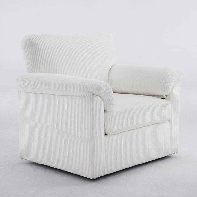 33-Zoll-Drehsessel aus Cord