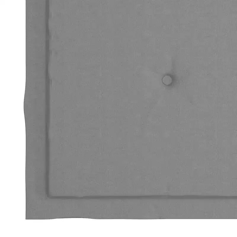 vidaXL 8er-Set stapelbare Gartenstühle aus Teakholz mit grauen Auflagen – Langlebige Garten-/Außenmöbel