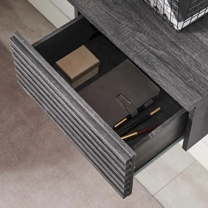 Render Wandmontierter Eckschreibtisch