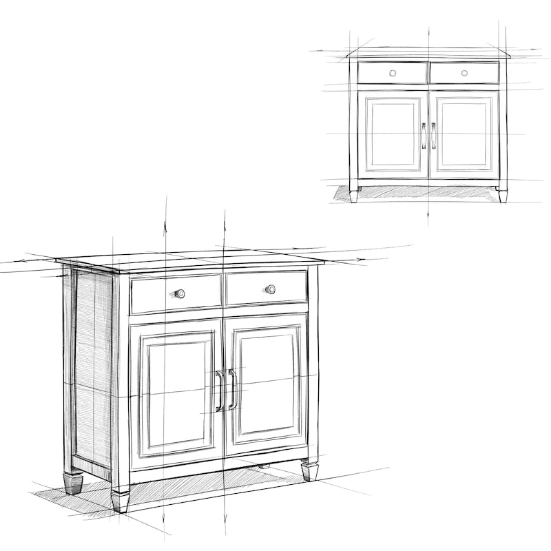 WYNDENHALL Hampshire 40 Zoll breiter Aufbewahrungsschrank für den Eingangsbereich aus Massivholz im traditionellen Stil - 40w x 15t x 36h