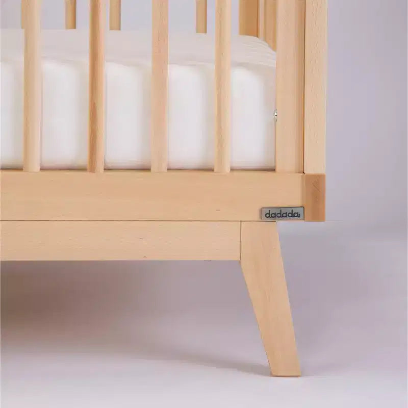 3-in-1 umwandelbares Kinderbett, massives europäisches Buchenholz, GREENGUARD Gold-zertifiziert, hergestellt in Italien