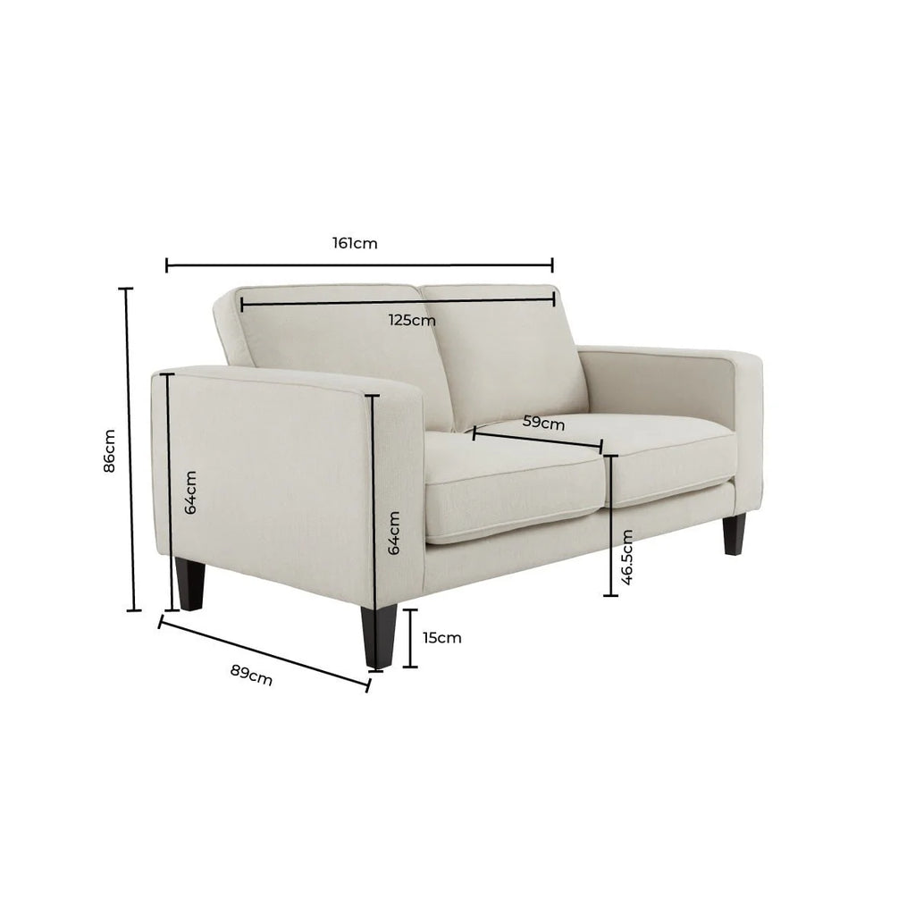 2-Sitzer-Sofa – Dunkeloliv