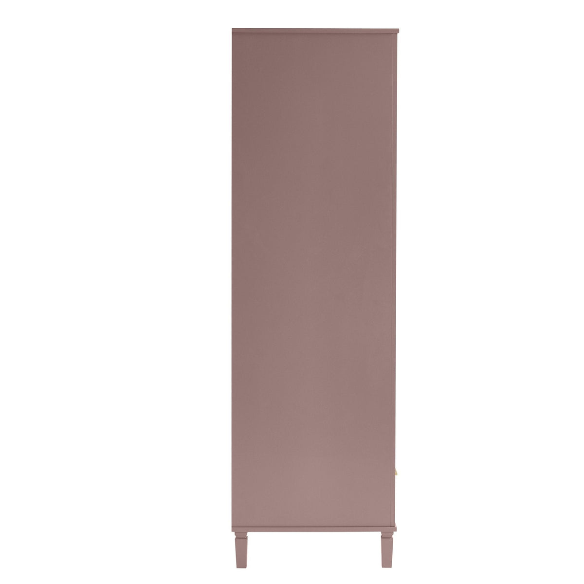 2-Tür-Kleiderschrank mit Schublade – Altrosa