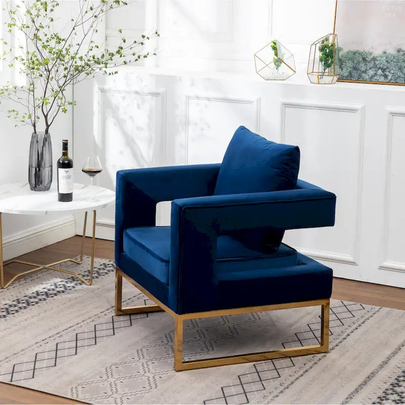 Roundhill Furniture Lenola zeitgenössischer gepolsterter Akzentsessel