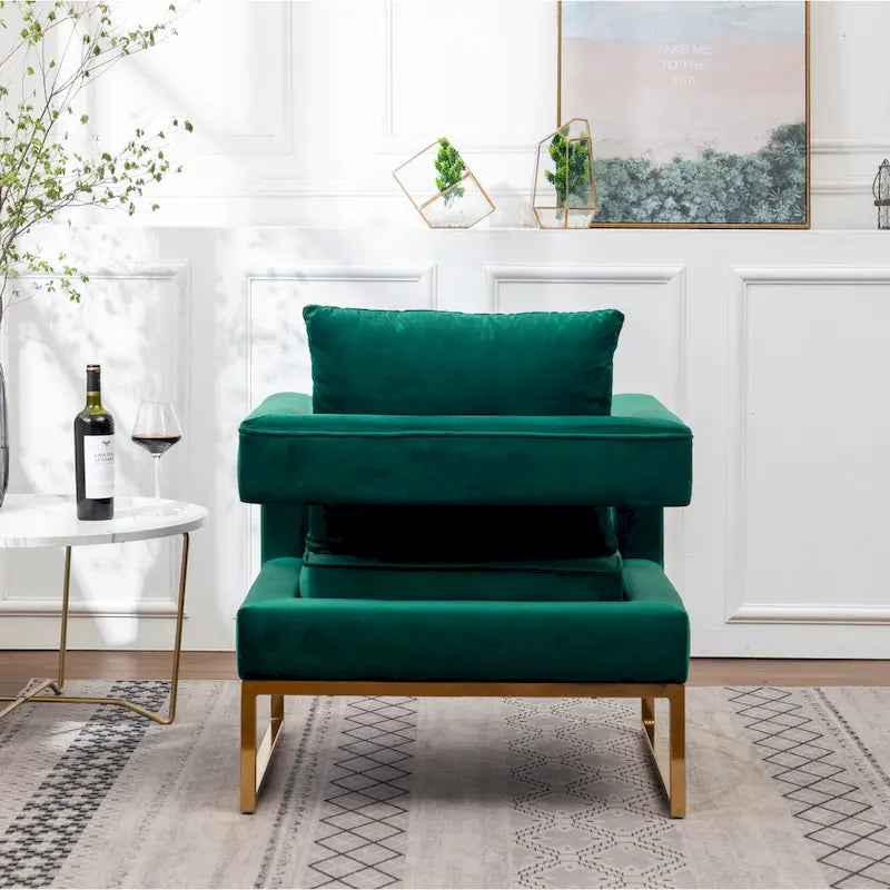 Roundhill Furniture Lenola zeitgenössischer gepolsterter Akzentsessel