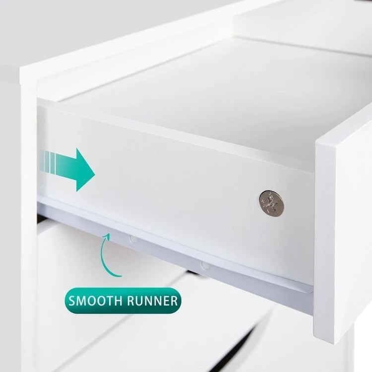 Büroaktenschränke Holzaktenschränke Querformat-Aktenschrank Holzaktenschrank Rollcontainer Rollbarer Aktenschrank