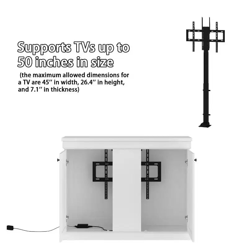 Smart Lift Gaming-Station, höhenverstellbar, doppeltes Kabelmanagement, für 50-Zoll-Bildschirme