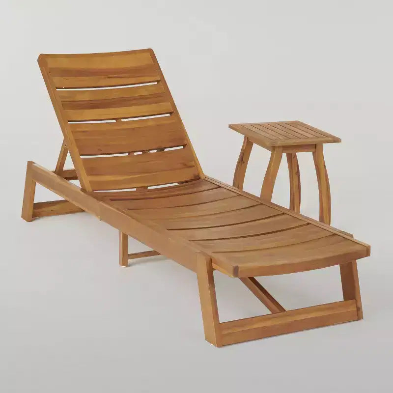 Mahalo 2-tlg. Chaiselongue-Set aus Akazienholz - Christopher Knight Home