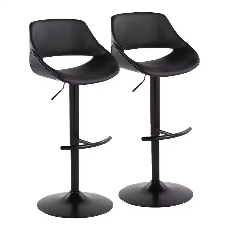 LumiSource 2er-Set Fabrico Verstellbare Barhocker PU