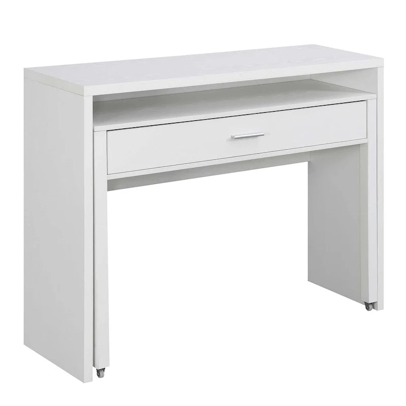 Convenience Concepts Newport JB Konsolentisch/Schreibtisch mit Schublade und Aufsatzaufsatz