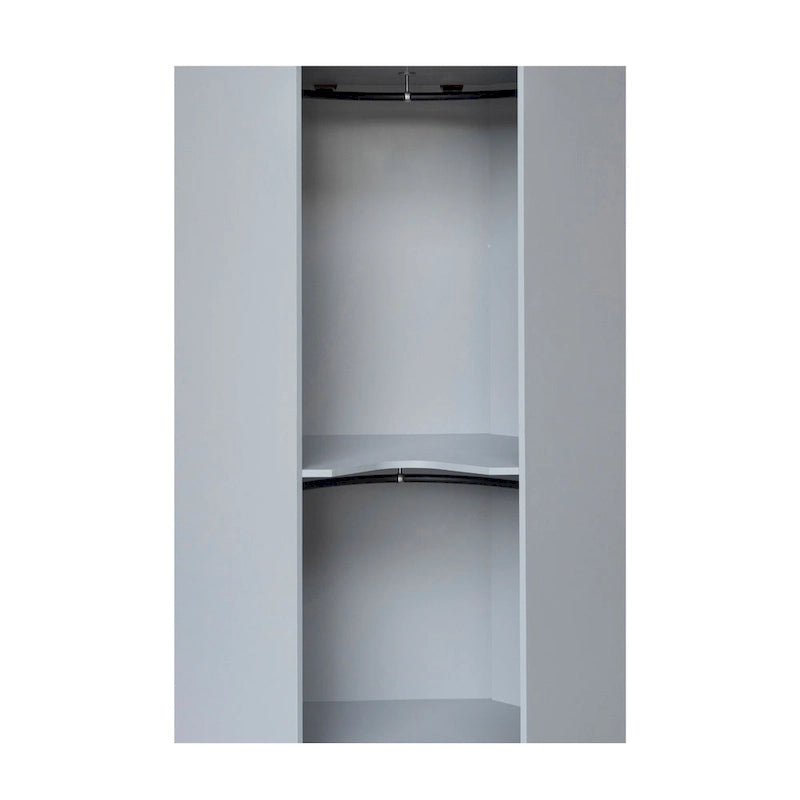 Polygon Eckkleiderschrank mit 2 Türen