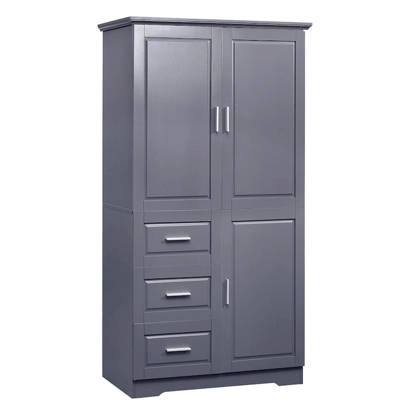Hoher und breiter Schrank mit Türen für Badezimmer/Büro