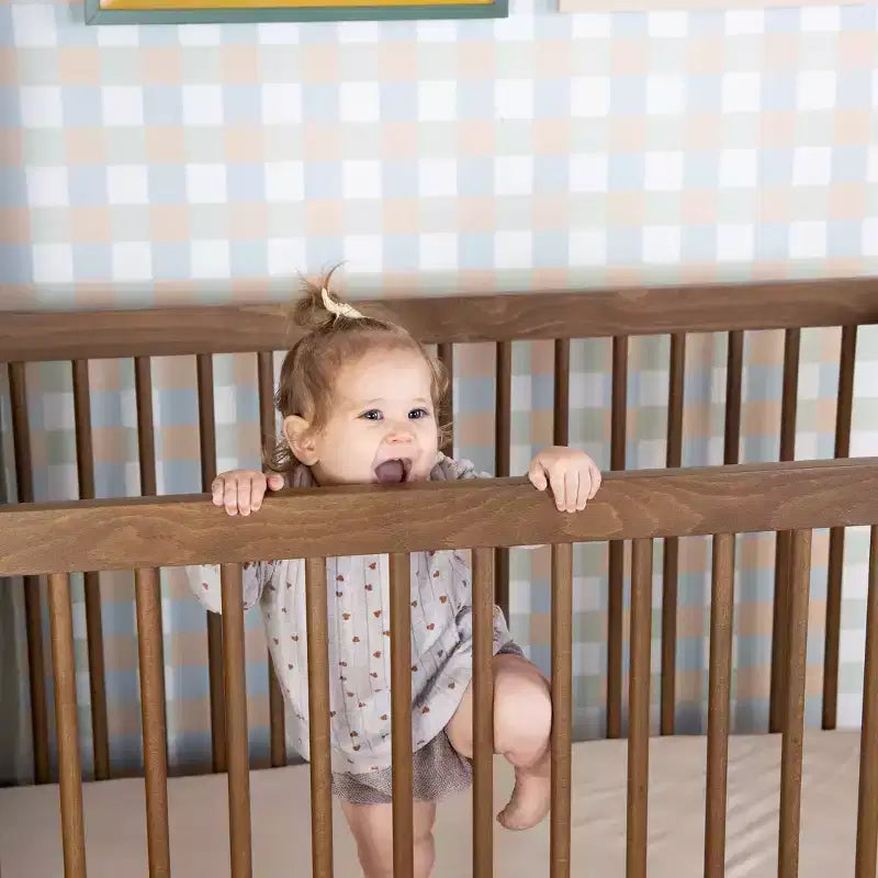 3-in-1 umwandelbares Kinderbett, massives europäisches Buchenholz, GREENGUARD Gold-zertifiziert, hergestellt in Italien