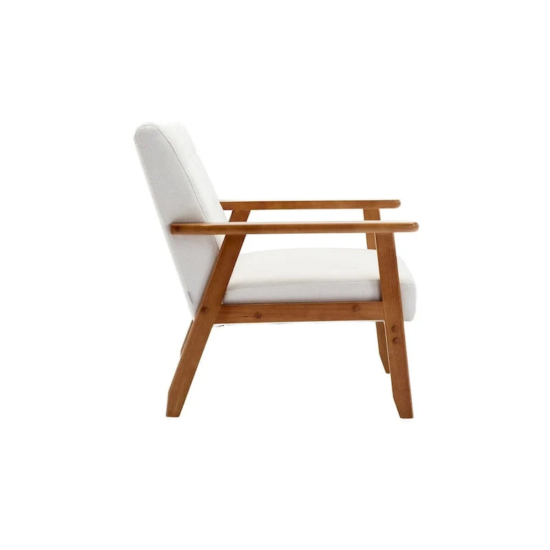 2er-Set Akzentstühle mit Beistelltisch, Armlehnstuhl für Wohnzimmer, Schlafzimmer, Büro - 78,0 cm H * 64,5 cm B * 71,0 cm T