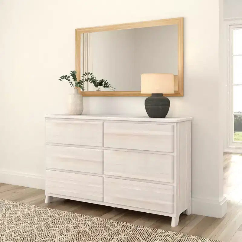 Massivholz-Kommode im Landhausstil mit 6 Schubladen