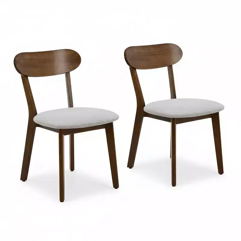 Set aus 2 Esszimmerstühlen aus Massivholz im Mid-Century-Modern-Stil, Küchenstühle für Esszimmer, Restaurant oder Wohnzimmer – Panipeachy