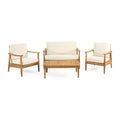 Willowbrook Outdoor Akazienholz 4-Sitzer Lounge-Set von Christopher Knight Home