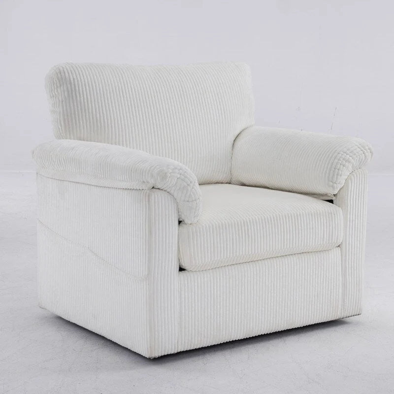 33-Zoll-Drehsessel aus Cord