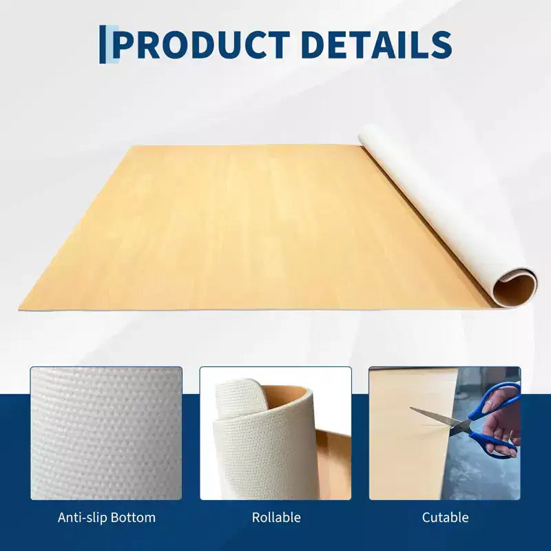 Tragbare 4x6 PVC-Tanzmatte, 5 mm dicke, rutschfeste und kratzfeste Tanzmatte für Ballett, Jazz, Stepptanz, Yoga, Pilates und Training zu Hause