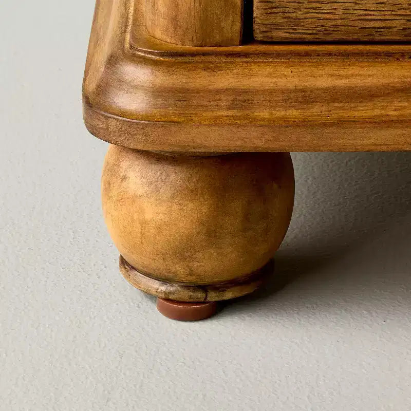 3 Stück klassische Nachttische aus Holz mit 3 Schubladen – Hearth & Hand mit Magnolie