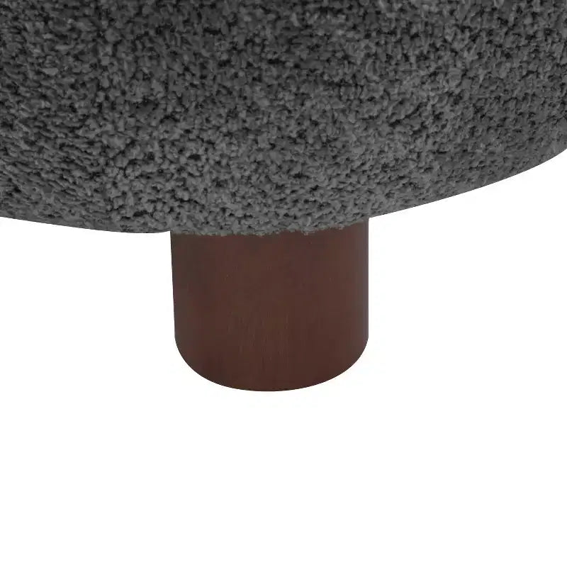 Christopher Knight Home Gareth moderner Akzent-Slipper-Sessel aus Holz mit Bouclé-Polsterung